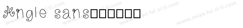 Angle sans字体转换